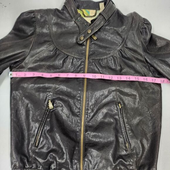 Ted Baker Leather Moto Jacket 2 - Picture 7 of 12